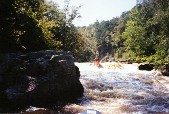Gary Holder on some random drop on Town Creek in 1994. September 1994. It was a very good year.